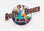 3.5"x2.25" Rust Digger Sticker